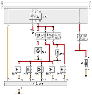 Блок-схема электрооборудования